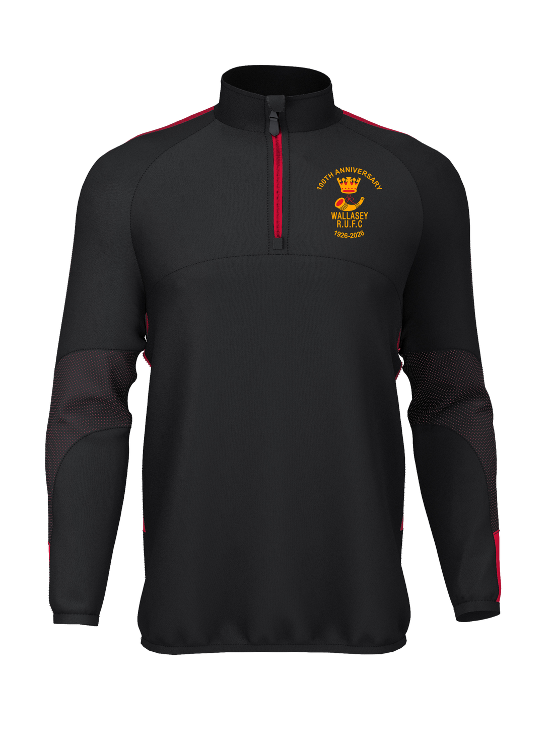 Adult Wallasey RUFC 1/4 ZIP Edge Pro Team Midlayer Adult Wallasey RUFC 1/4 ZIP Edge Pro Team Midlayer