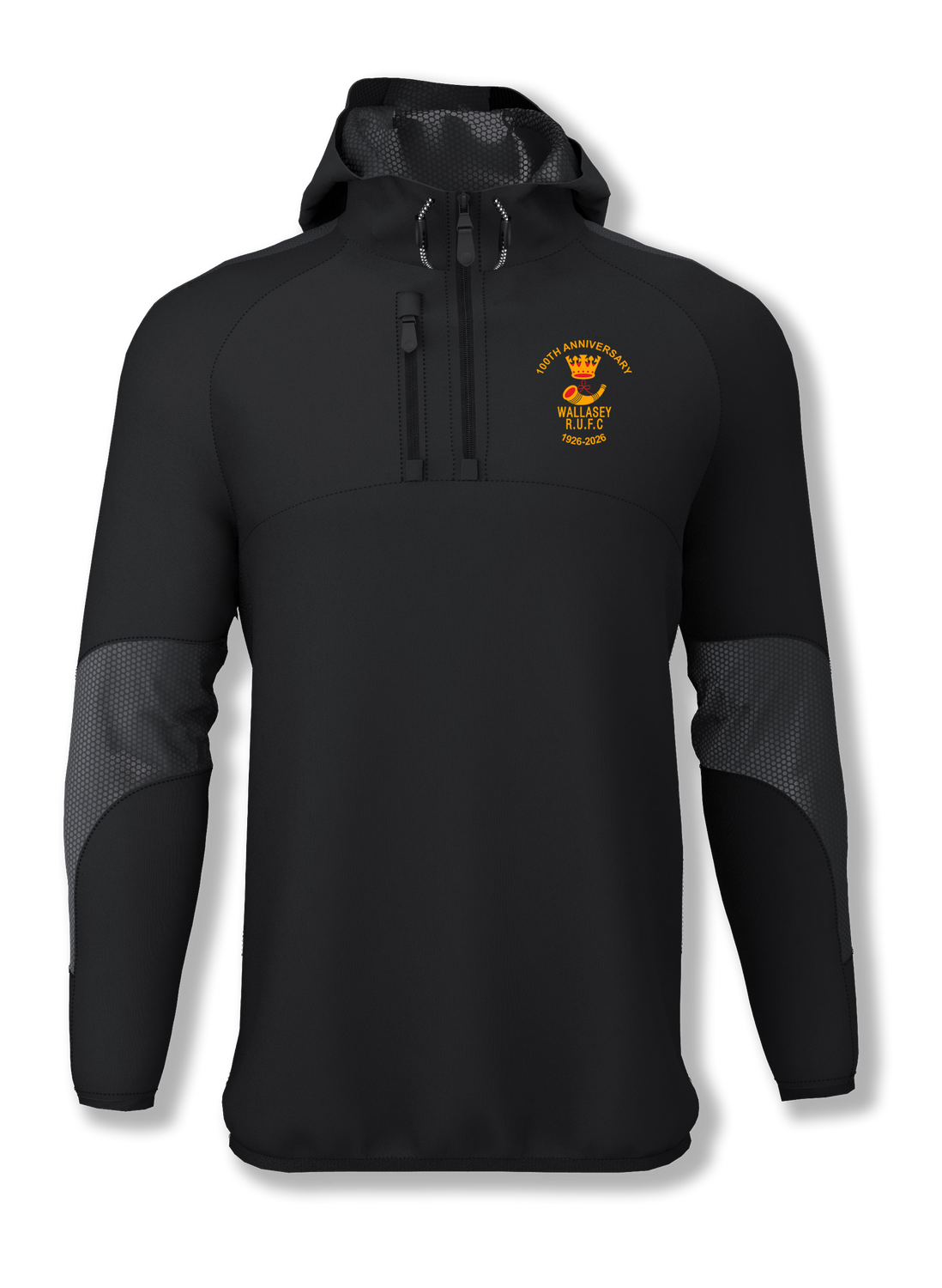 Adult Wallasey RUFC Edge Pro Hooded Jacket Adult Wallasey RUFC Edge Pro Hooded Jacket