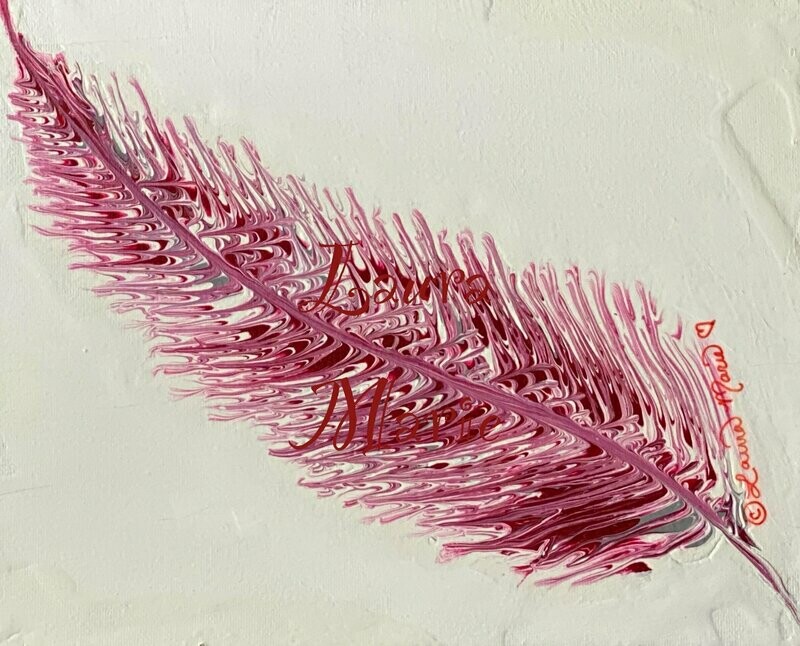 Feather painting