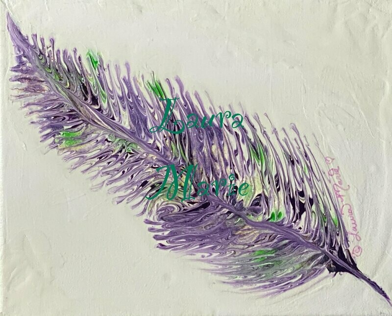Feather painting