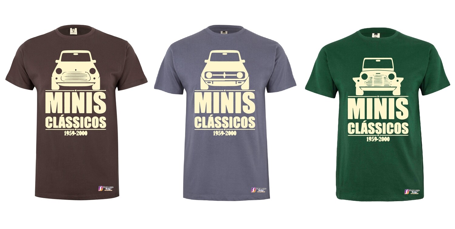 T-shirt "Minis Clássicos" - 3 modelos disponíveis