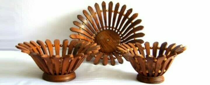 wooden Baskets Pack of 3 | Export Quality