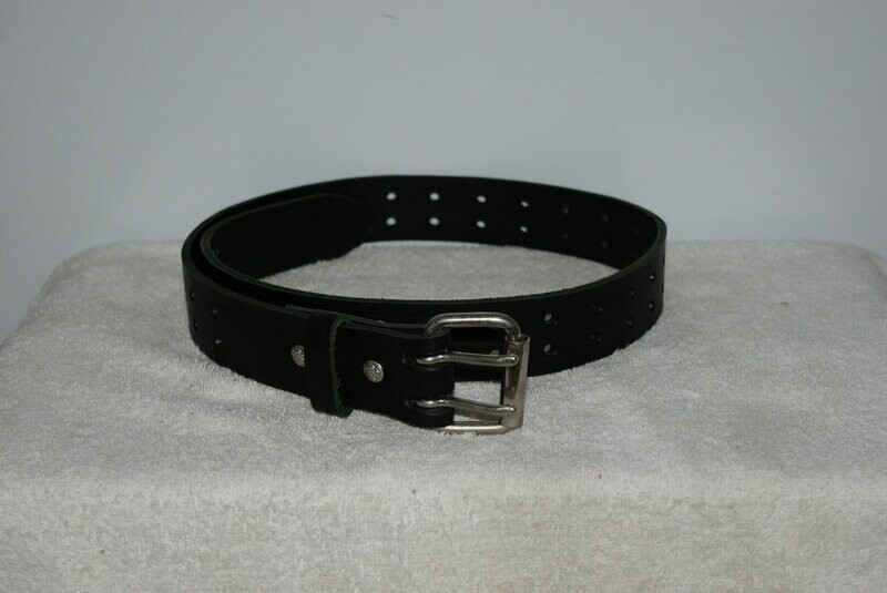1.5” Wide Genuine Leather Belt with Double Prong Buckle