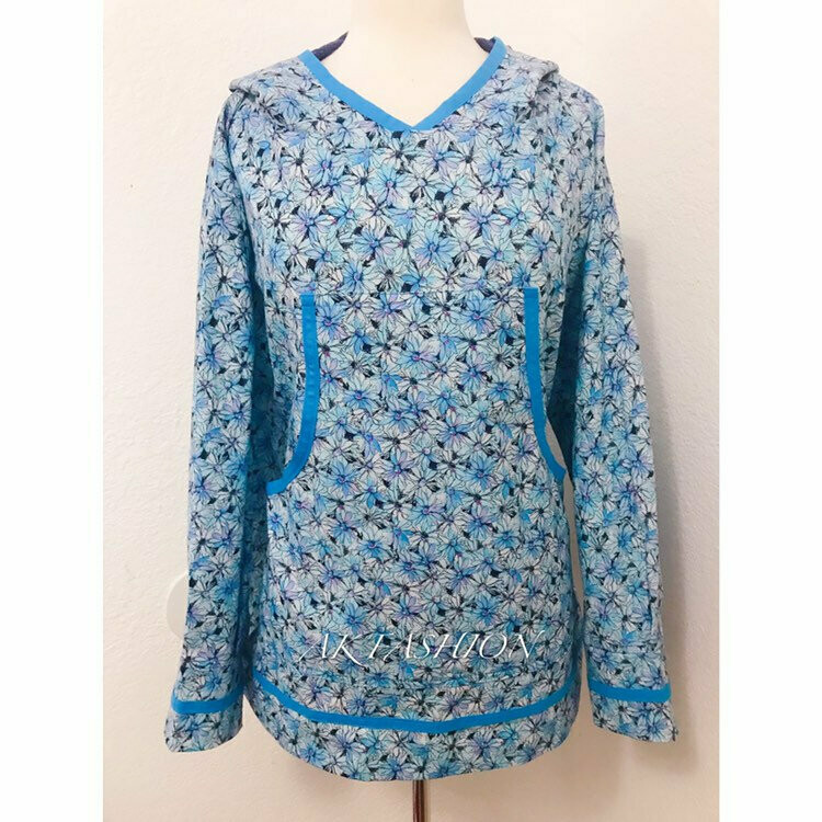 Women kuspuk adult kuspuk alaska kuspuk dress/jacket  Blue Floral