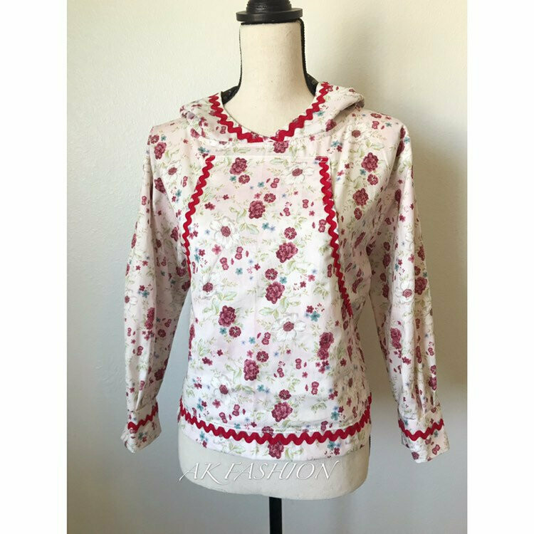 Red floral women kuspuk