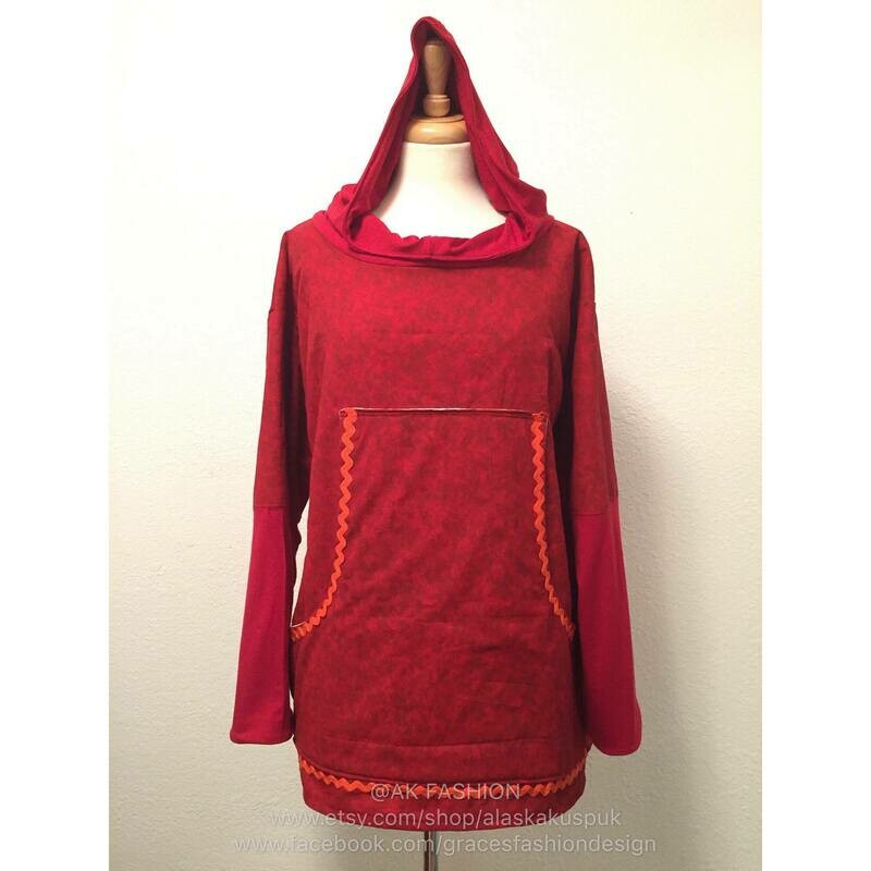 women kuspuks adult kuspuk alaska kuspuk cowl neck knit sleeve