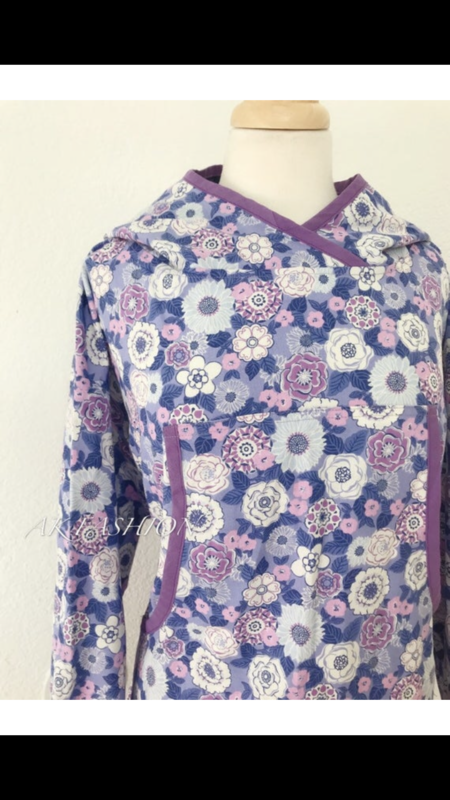Purple butterfly Women kuspuk adult kuspuk alaska kuspuk