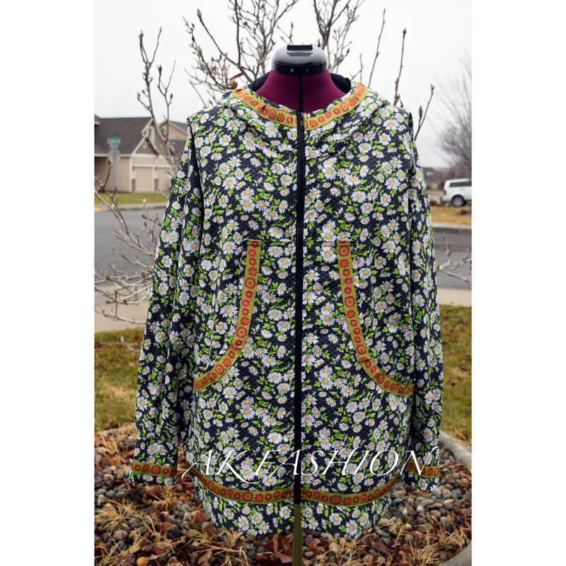Daisy flower Custom made /made to order women kuspuk