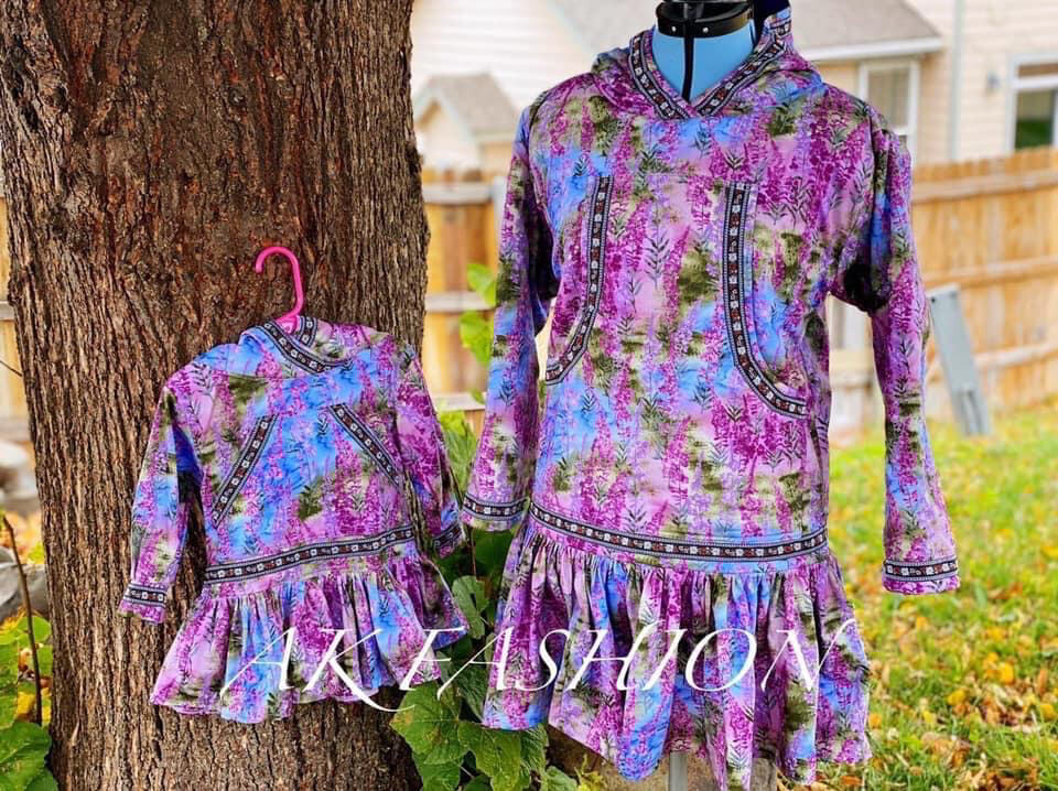 Fireweed Matching dresses matching Kuspuk matching mommy and daughter alaska kuspuk