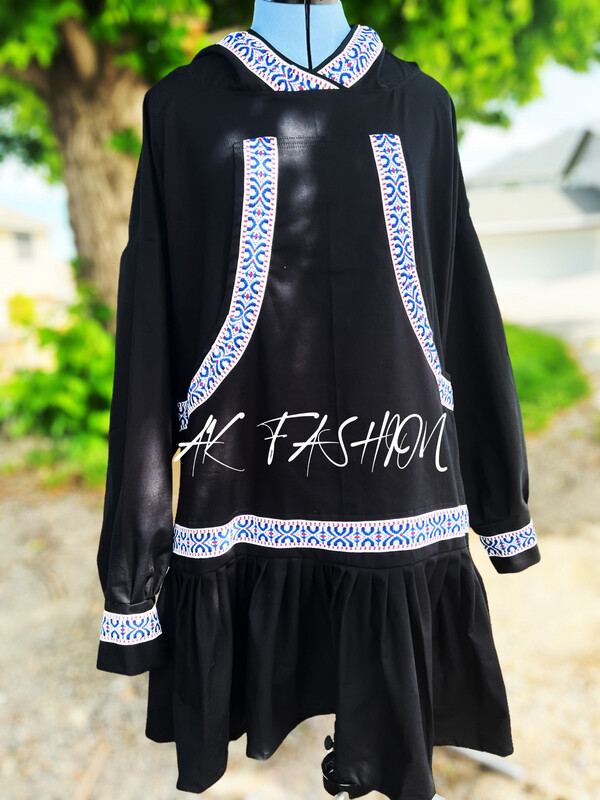 Men/women Traditional Black kuspuk
