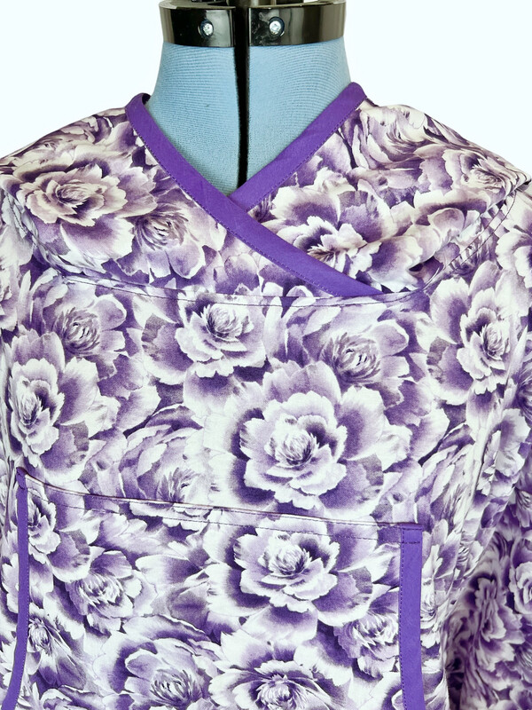 Purple Floral Kuspuk Women kuspuk