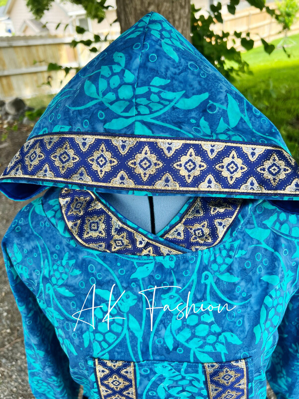 Blue Turtle Kuspuk women kuspuk adult kuspuk