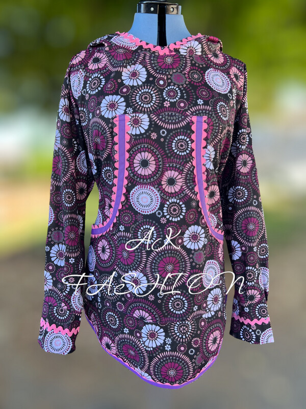 Circle Floral kuspuk Women Kuspuk alaska kuspuk
