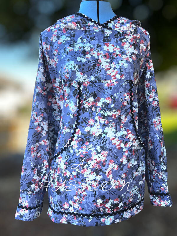 Cherry Blossom Red women kuspuk