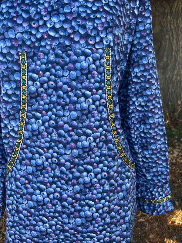 Timeless Treasure Blueberries kuspuk
