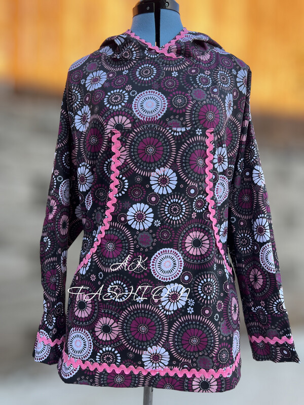 Circle Floral kuspuk Women Kuspuk alaska kuspuk