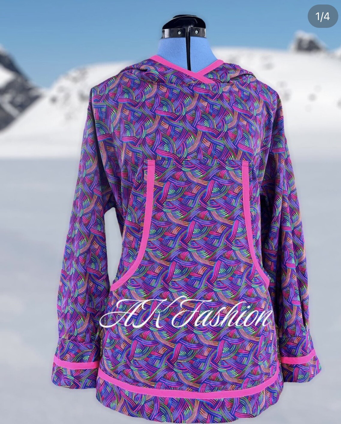 Rainbow Kuspuk Women kuspuk adult kuspuk