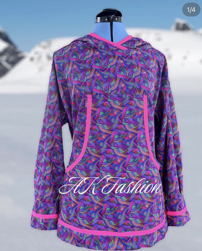 Rainbow Kuspuk Women kuspuk adult kuspuk