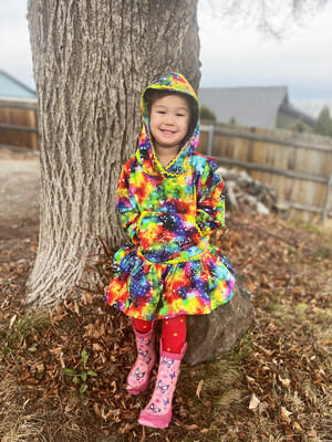 Rainbow Alaska Kuspuk Children's Kuspuk dress girl kuspuk