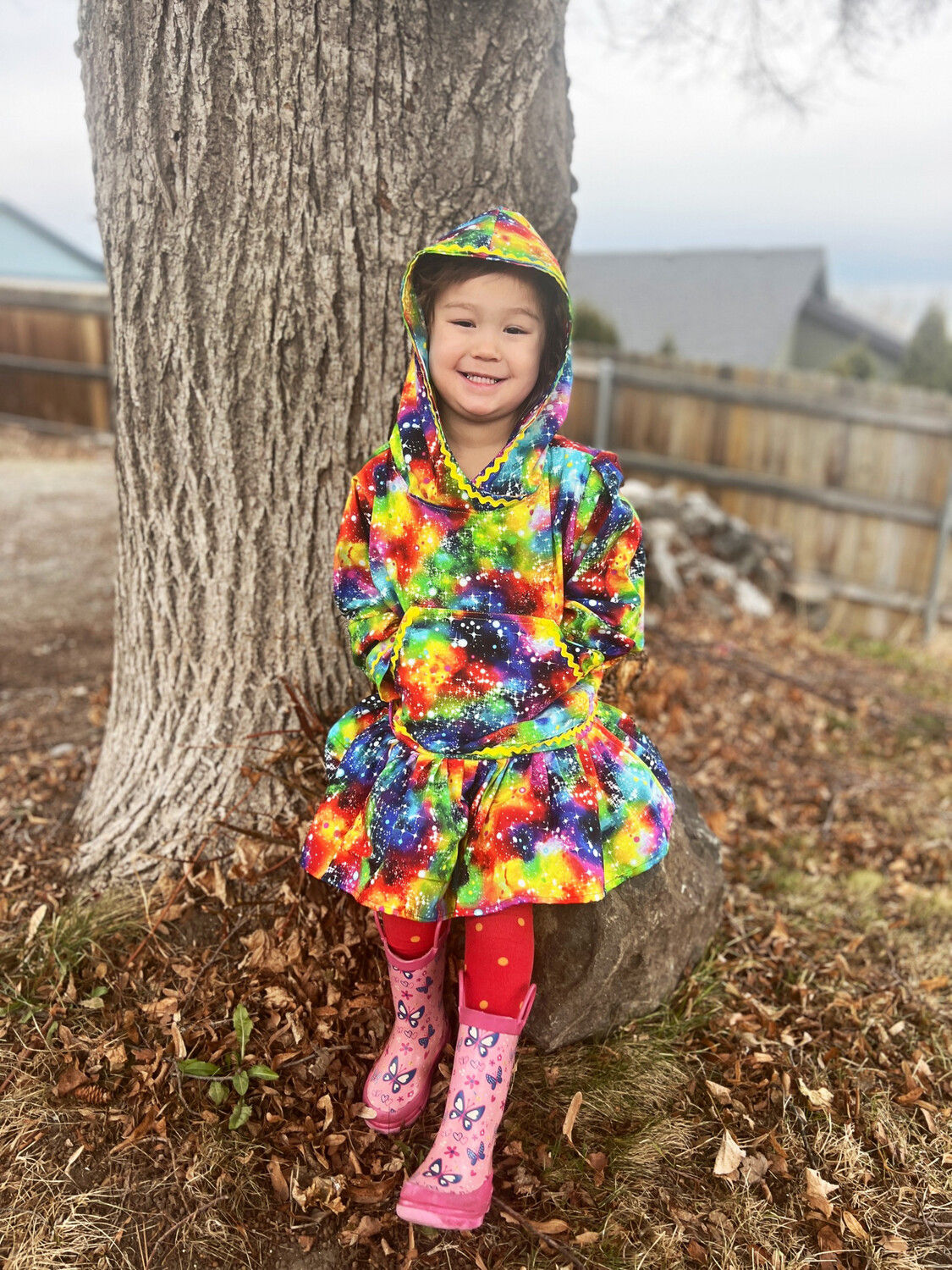 Rainbow Alaska Kuspuk Children&#39;s Kuspuk dress girl kuspuk