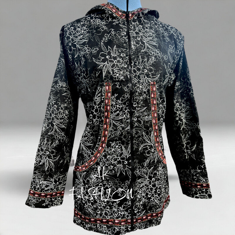 Black White Sketch Florals kuspuk kuspuk Women Kuspuk alaska kuspuk