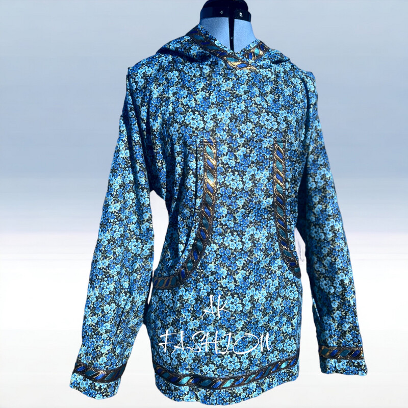 forgot me or not flower Women kuspuk adult kuspuk alaska kuspuk