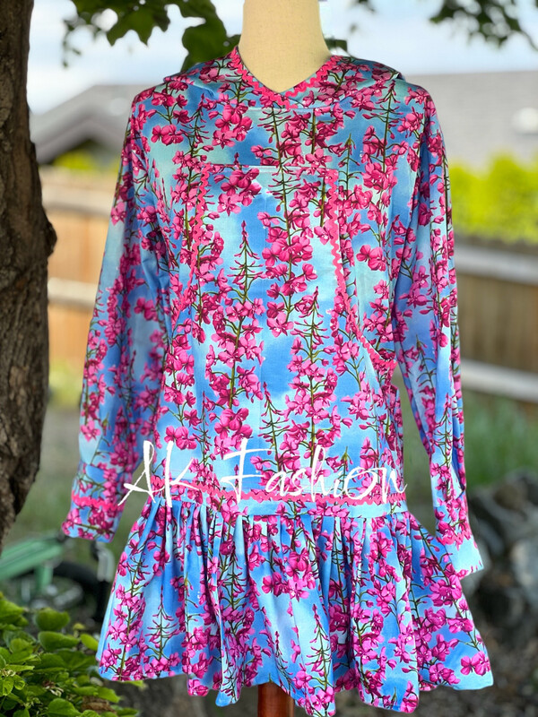 Fireweed Matching dresses matching Kuspuk matching mommy and daughter alaska kuspuk