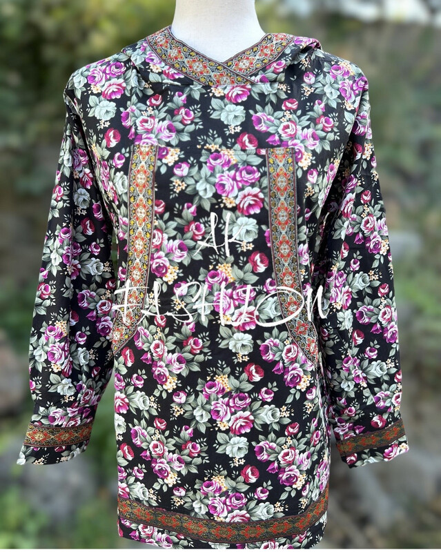 Floral kuspuk adult kuspuk alaska kuspuk