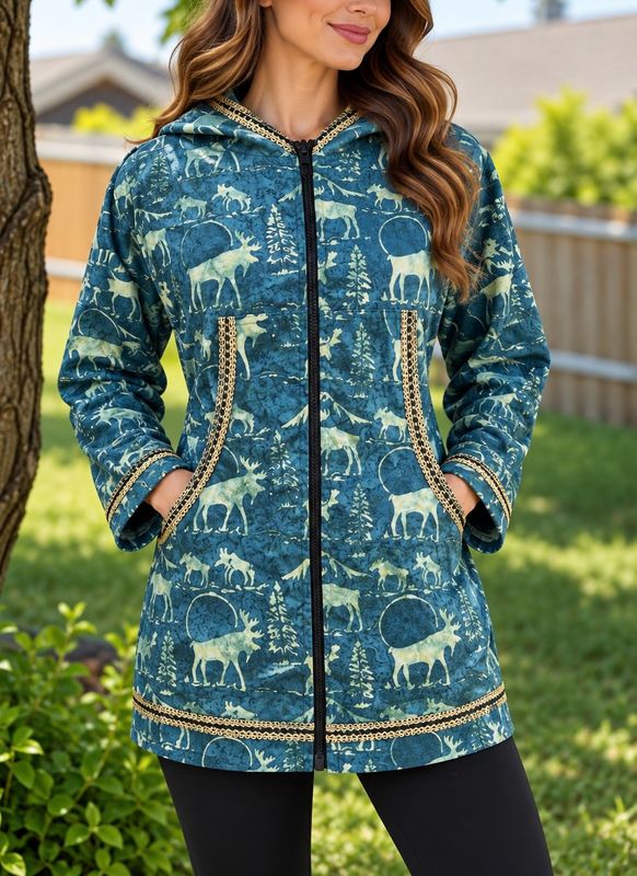 Kuspuk alaska kuspuks Adult kuspuk qaspeqs green moose kuspuk