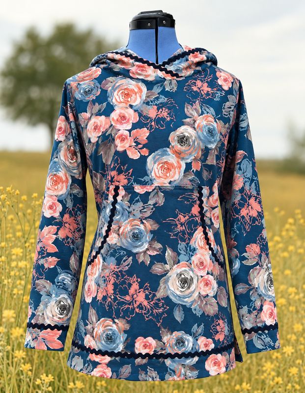 Blue Floral Blue Floral women kuspuk