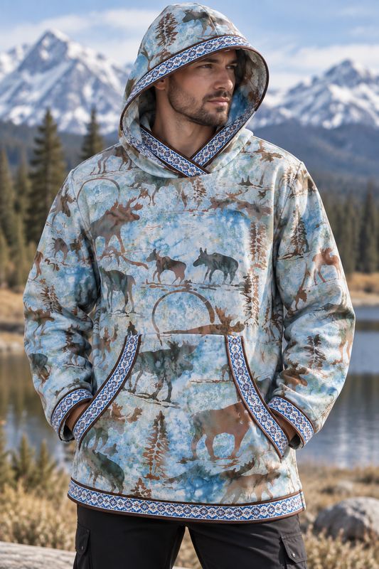 Moose Batiks Women Kuspuk Men kuspuk