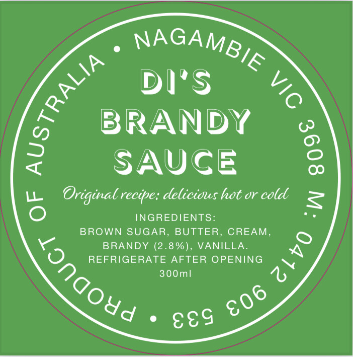Di’s Brandy Sauce 250ml