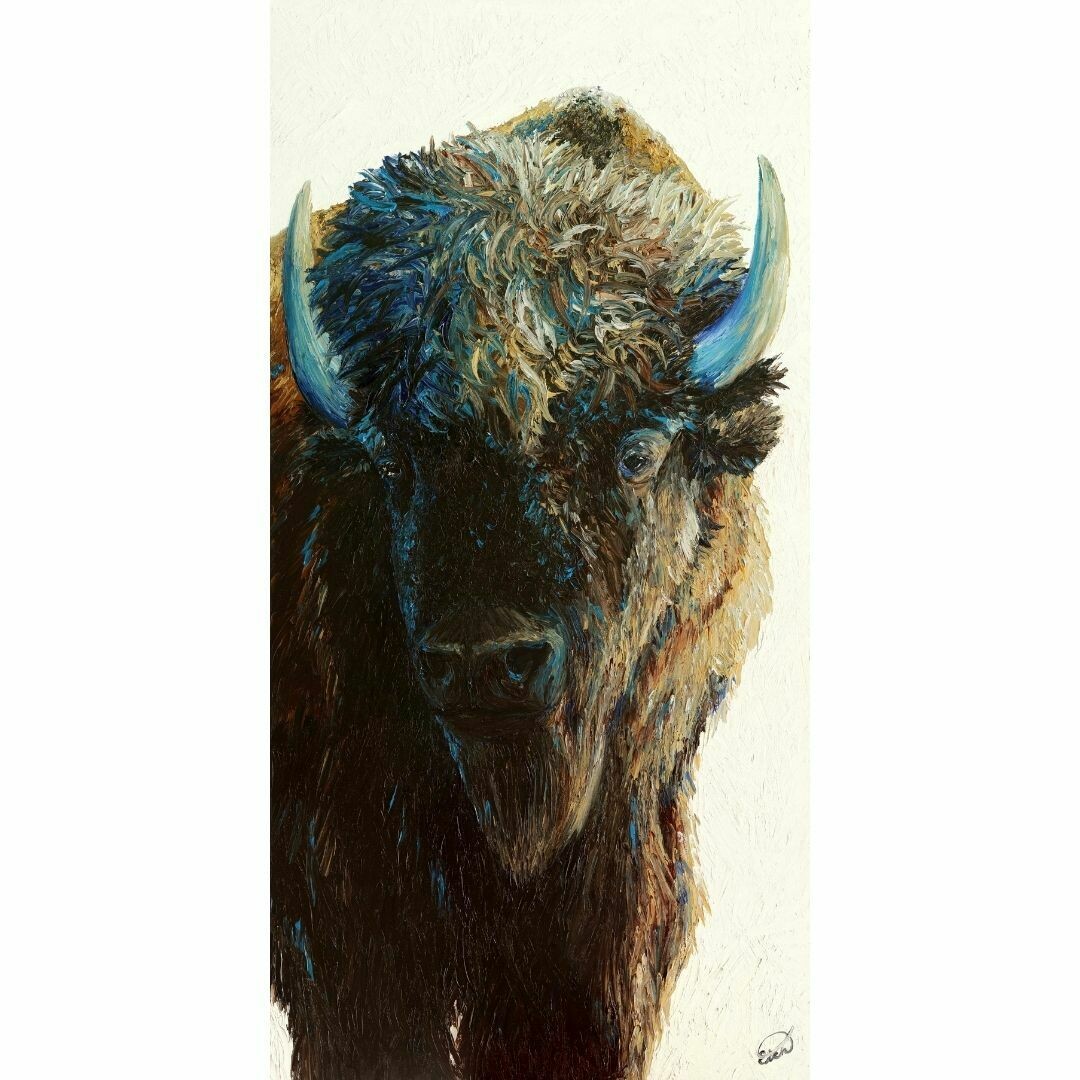Bison, bison (24"x48")