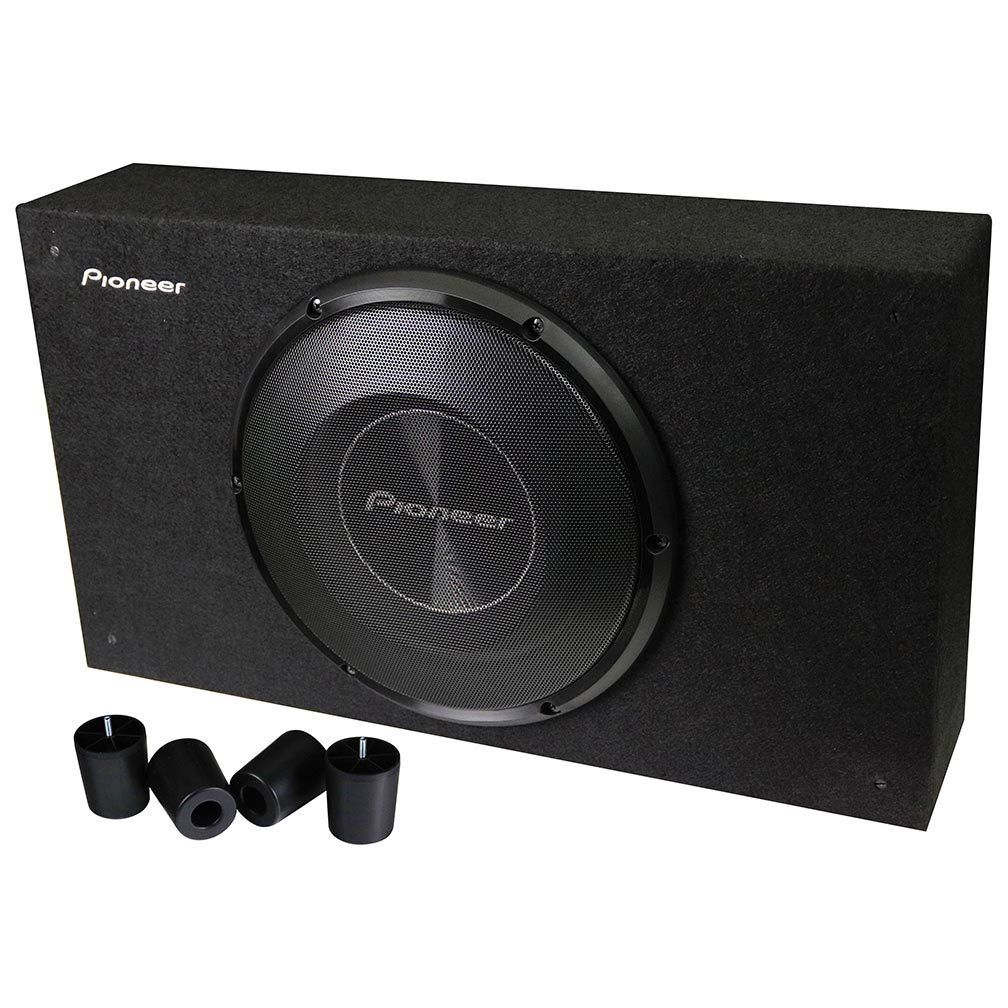 Pioneer Single 10&quot; Shallow Mount Pre-Loaded Enclosure - 1200 Watts 2ohm