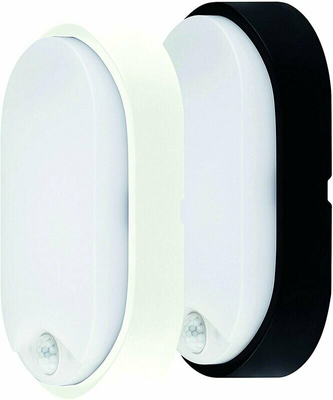 luceco IP45 oval LED Bulkhead Mit PIR Bewegungsmelder luceco IP45 oval LED Bulkhead Mit PIR Bewegungsmelder