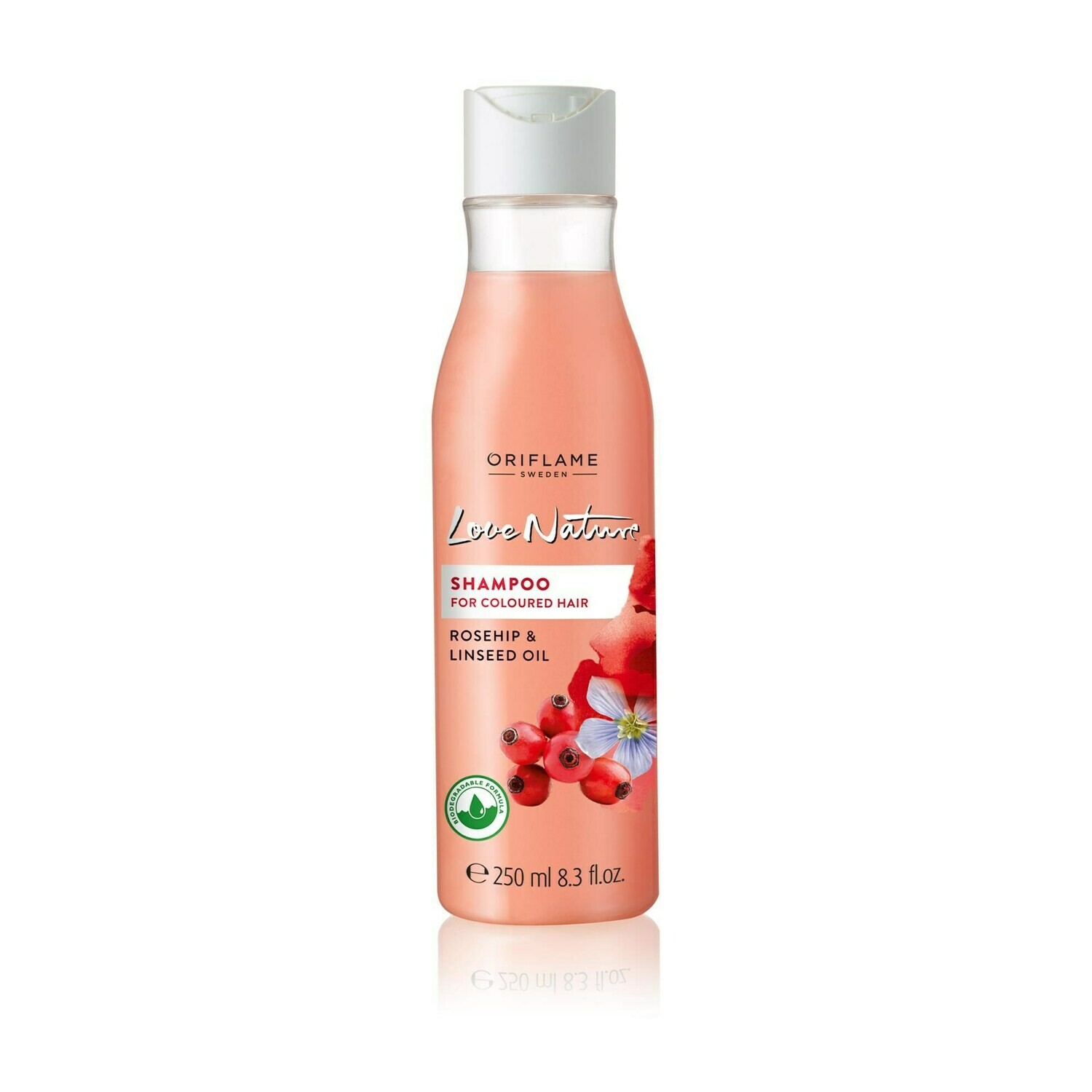 LOVE NATURE Shampoo Coloured Hair Rosehip &amp; Linseed Oil