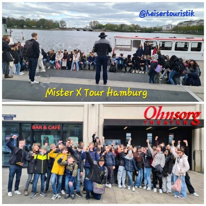 Mister X Stadtführung Hamburg mit der Schulklassen 2h Mister X Stadtführung Hamburg mit der Schulklassen 2h
