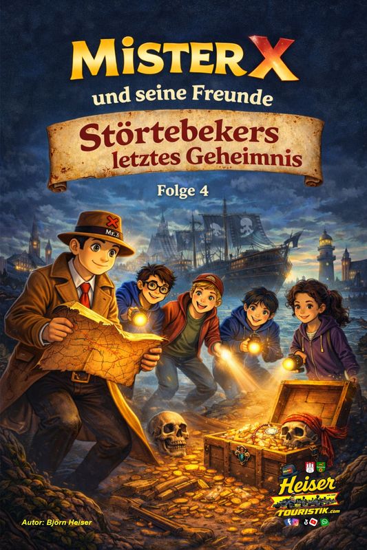 Mister X und seine Freunde " Taschenbuch" Folge 4 Störtebekers letztes Geheimnis