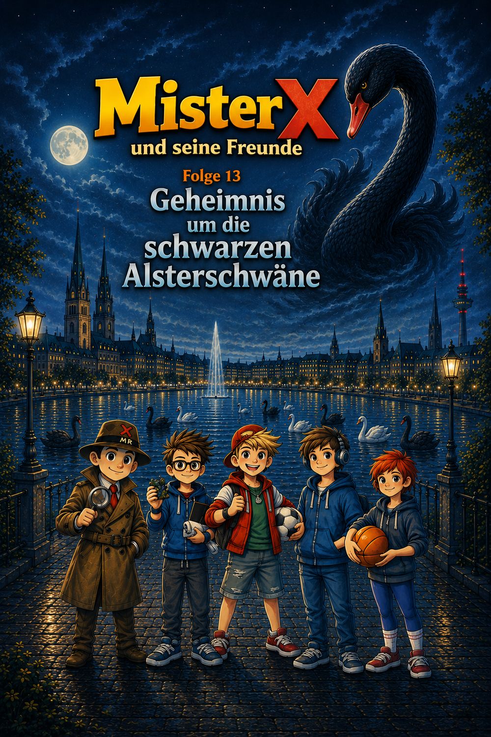 Mister X und seine Freunde Folge 13 "Geheimnis der schwarzen Alsterschwäne"