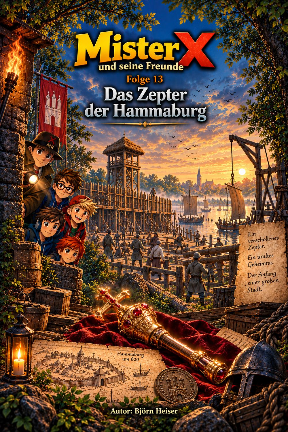 Mister X und seine Freunde (Folge 13) das Zepter der Hammaburg Mister X und seine Freunde (Folge 13) das Zepter der Hammaburg