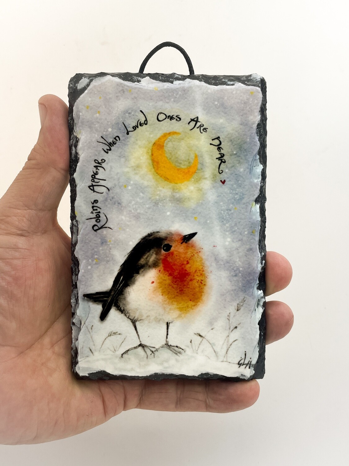 Robins Appear … Hanging Slate