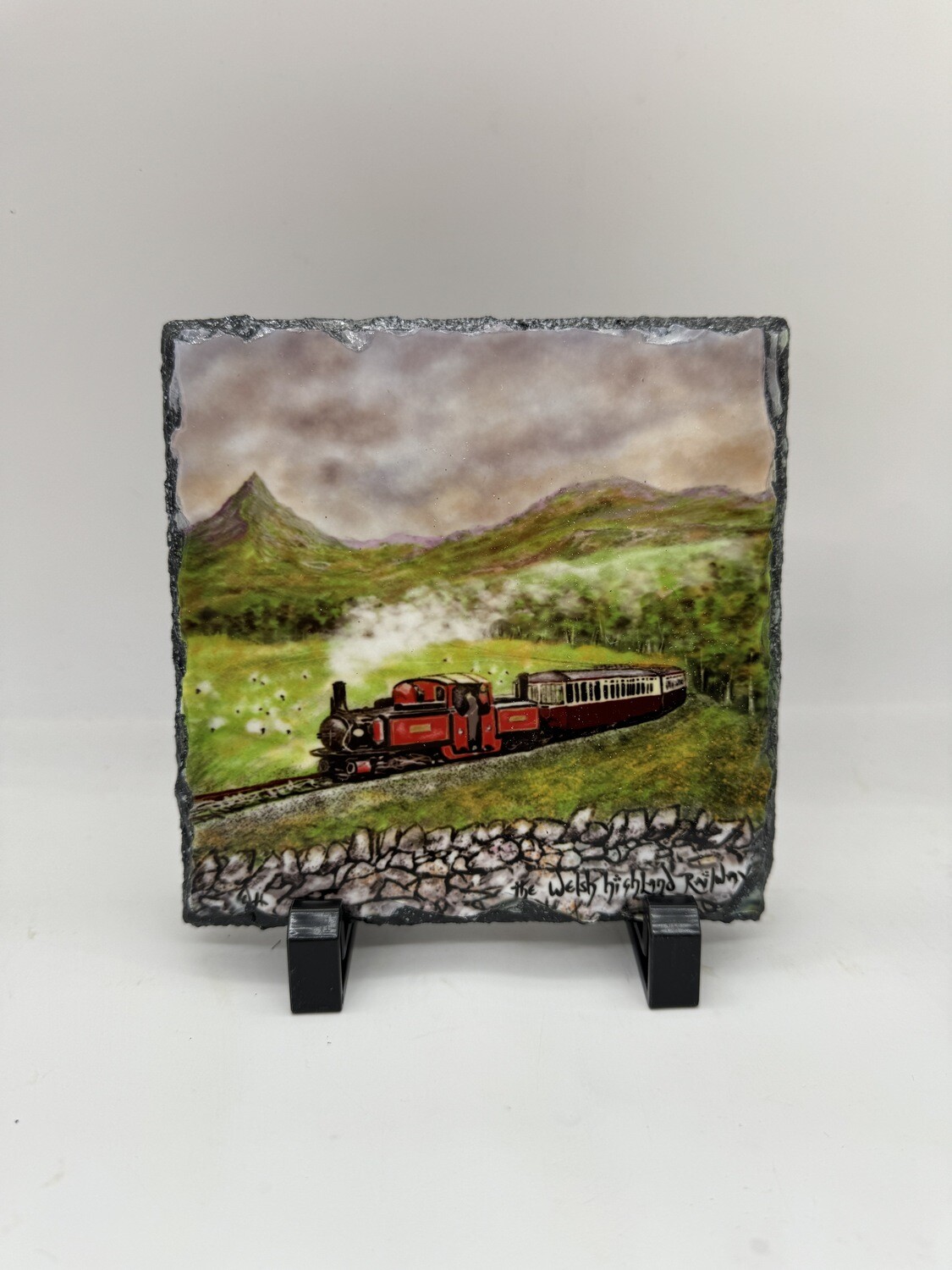 Welsh highland railway - hanging or standing 20cm slate