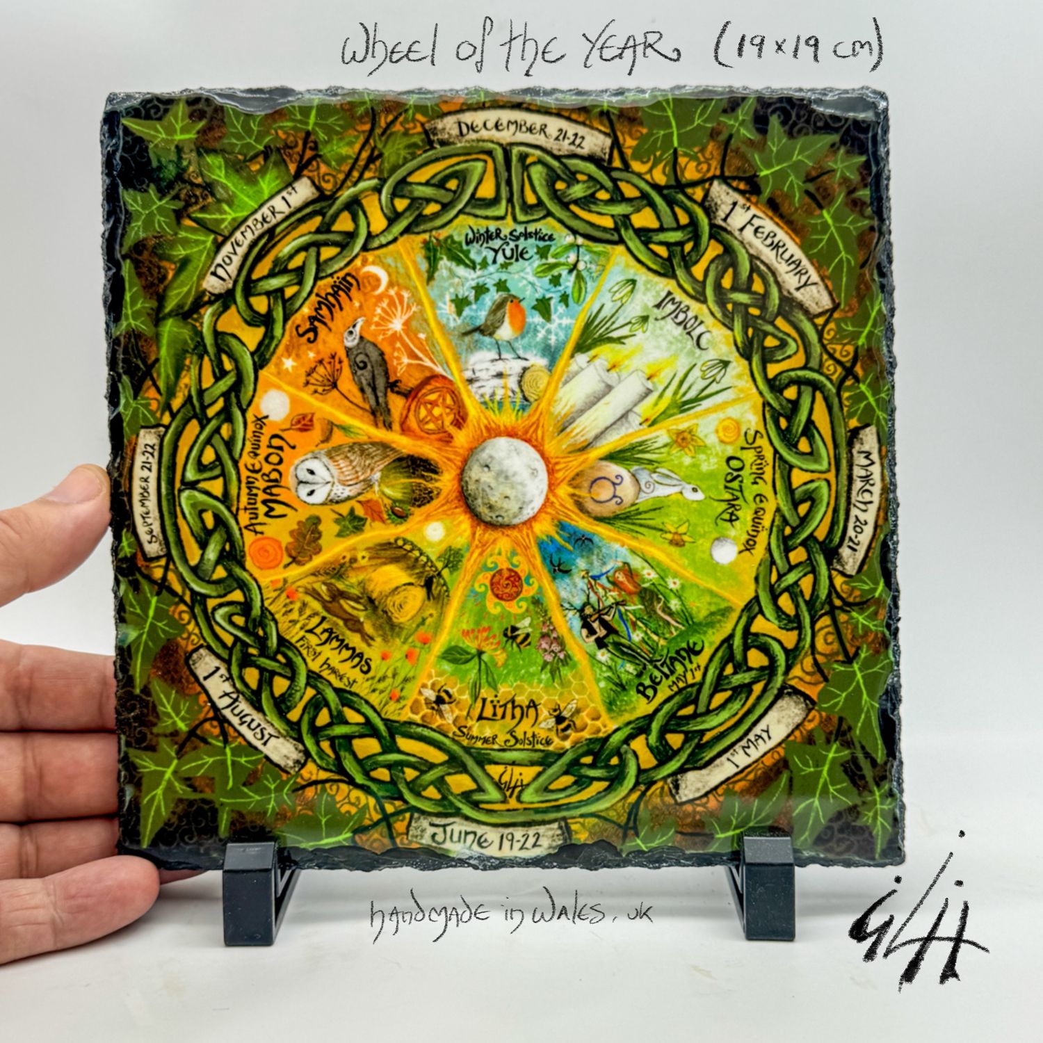 Wheel of the year - Square ( stands included)