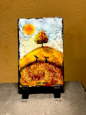 every leaf .. (Emily Bronte)  - 2 hares and tree