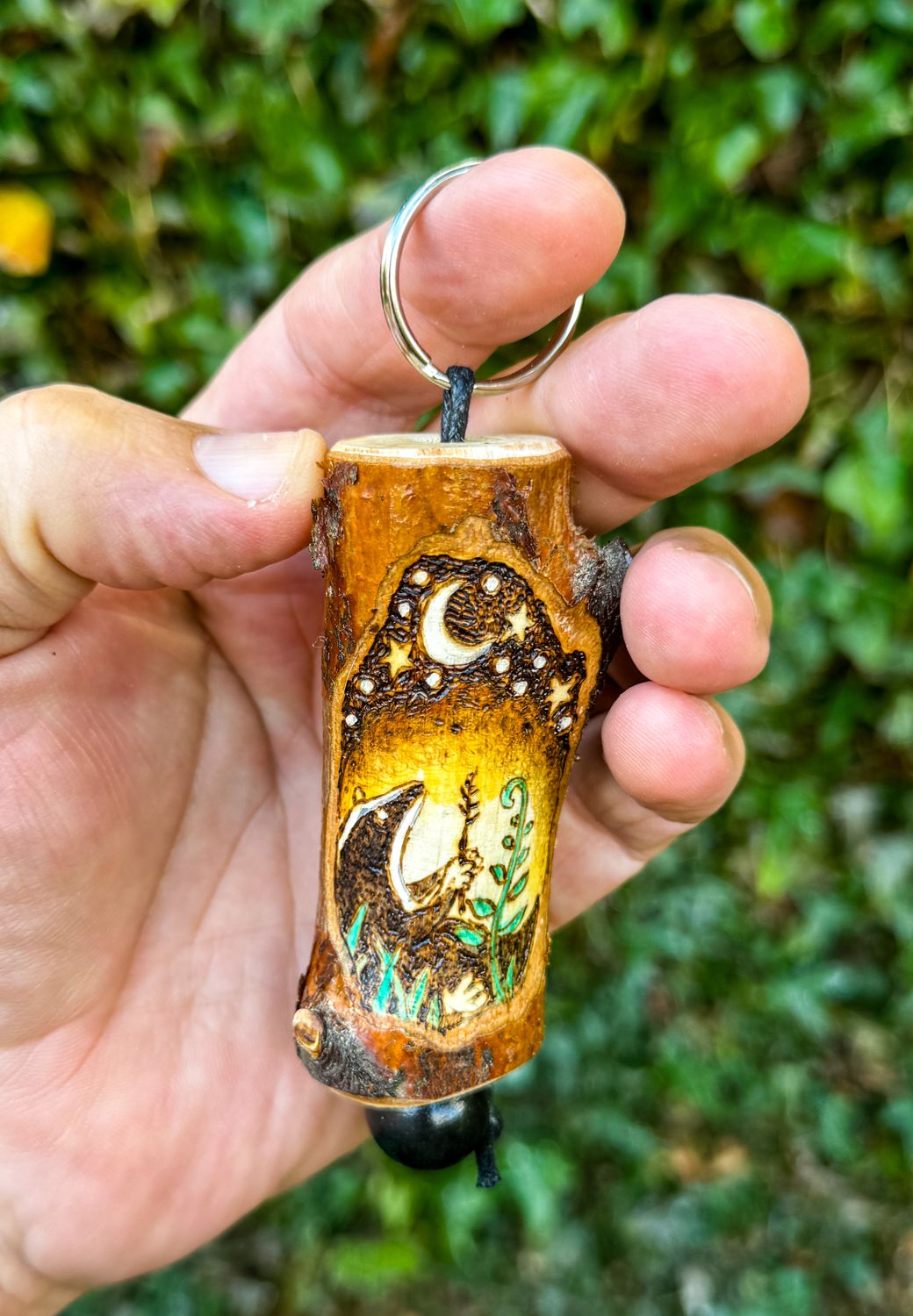 Natural Form Key Rings Handmade wooden Key-rings
