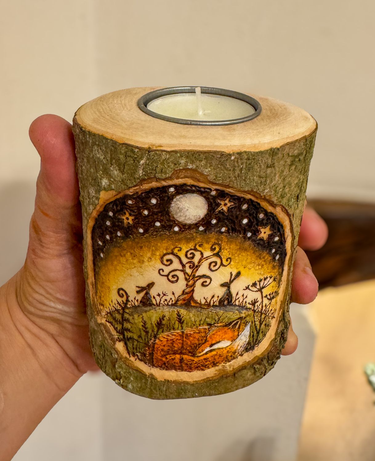 under the same moon ...hawthorne candle holder
