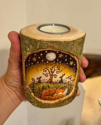 under the same moon ...hawthorne candle holder