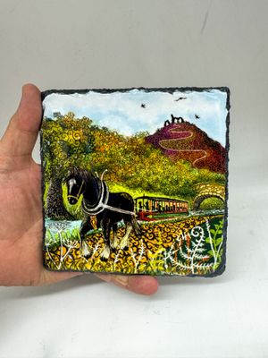 The Llangollen horse drawn boat