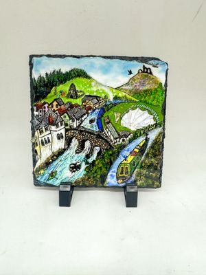 The Llangollen town slate