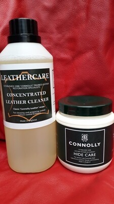 Connolly Hide Care (284ml) & Concentrated Cleaner (500ml) Connolly Hide Care (284ml) & Concentrated Cleaner (500ml)